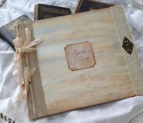 Large Wedding Guest Book - Ivory - 24 pages