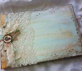 Bridal shower Memory Album-Guest book -vintage style