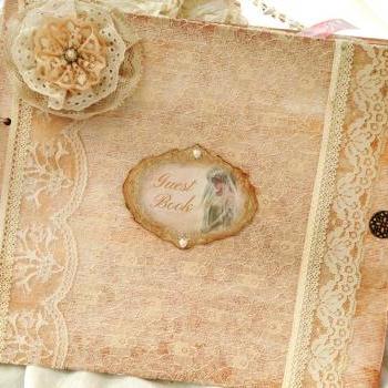 Large Wedding Guest Book - Ivory - 24 pages