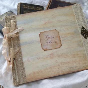 Large Wedding Guest Book - Ivory - 24 pages