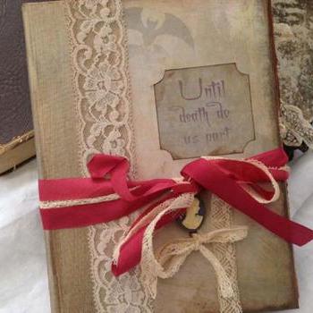 Haunted house themed Wedding guest book - 24 pages